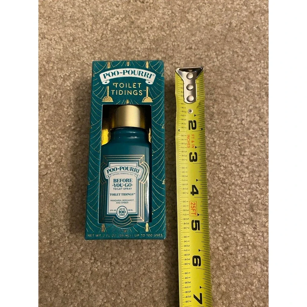 NEW Poo-Pourri Toilet Tidings, Toilet Spray Bathroom Hosting Festive Freshener
